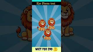 👀 Eye focus test  Eye test for genius  youtubeshorts eyetest [upl. by Eyaj]