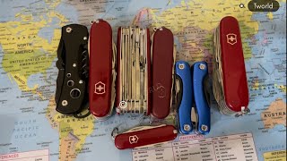 Victorinox Swiss Army knife collection My pocket knife collection swissarmyknife victorinox [upl. by Devon]