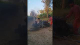 two diesel engine start with viel two😀 man viral video [upl. by Kokoruda693]