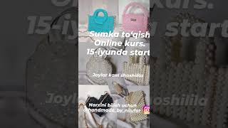 sumka to‘qish online kurs beaded bags сумка из бусины сумка beadedbag rek top moda look [upl. by Enel941]