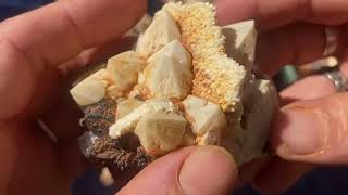 Crazy South Carolina milky quartz clusters southcarolinacrystals [upl. by Osmo]