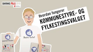 Barnas Valg Hvordan fungerer kommunestyre og fylkestingsvalget oppdatert [upl. by Otrevire486]