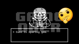 Undertale  Sparing Sans [upl. by Airres]