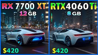 RX 7700 XT vs RTX 4060 Ti  Test in 15 games at 1440P max settings [upl. by Eihtak]