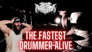 The MOST BRUTAL drum performance EVER  INFANT ANNIHILATOR  CNTCRUSHER [upl. by Rola273]