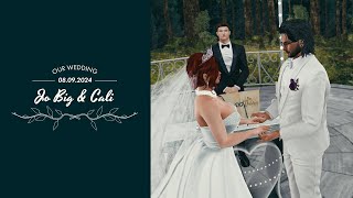 The Wedding of Jo Big amp Cali in Second Life [upl. by Nahtanhoj]