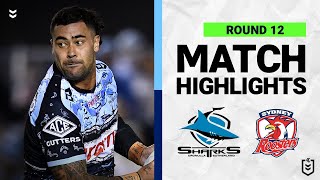 CronullaSutherland Sharks v Sydney Roosters  Match Highlights  Round 12 2022  NRL [upl. by Oeflein]