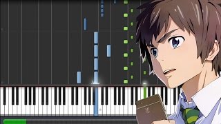 【FULL】Kimi no Na wa 君の名は Insert Song  Sparkle スパークル Piano Synthesia  Sheet [upl. by Giulia]