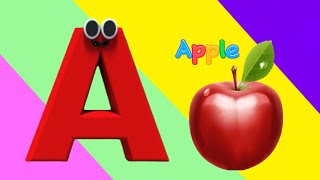 A is for Apple 🍎  Fun ABC Phonics Song for Kids [upl. by Shalom48]