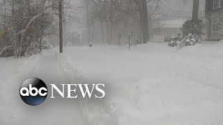 Parts of New Jersey buried under 2 12 feet of snow [upl. by Ahsineb]