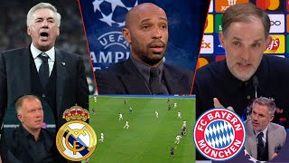 Real Madrid vs Bayern Munich 21 Henry amp Paul Scholes Reacts To VAR  Ancelotti amp Tuchel Interview [upl. by Iddo]