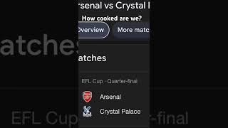 Arsenal vs Crystal Palace [upl. by Ttreve]