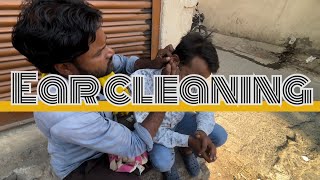 ASMR Indian ear cleaning cleaning ear satisfying video ear wax removal [upl. by Carmine]