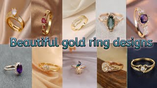 Beautiful gold ring designs 2024goldringdesingforgirlsgoldringdesigns [upl. by Sirois]