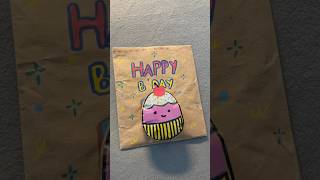 Hapy birthday blind bag happybirthday blindbag papercraft paperdiy papersquishy cake shorts [upl. by Aicenat]