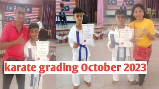 karate grading October 2023 [upl. by Noryd919]