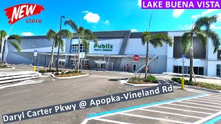 NEW Publix Super Market on Daryl Carter Pkwy at ApopkaVineland Road in Lake Buena Vista Florida [upl. by Sharona]