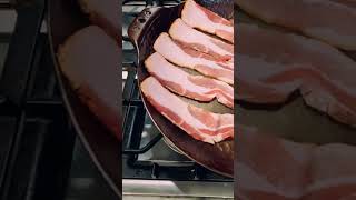 How to Cook Bacon in a Carbon Steel Frying Pan With No Sticking shorts [upl. by Ciaphus]