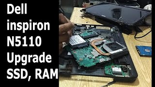 Dell inspiron N5110 C i5 2nd Gen  Upgrade SSD or RAM Plus Service  Laptop Disassembly [upl. by Bambi147]