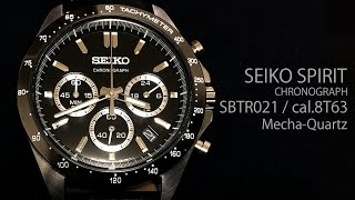 SEIKO SELECTION SBTR021  cal8T63 MechaQuartz Chronograph [upl. by Oznecniv679]