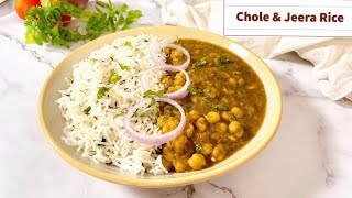 Punjabi Chole Rice By Namak Mirch kahani  Jeera Rice Recipe  JEERA RICE amp CHOLE RECIPE [upl. by Eillac]