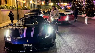 Lifestyle in Monaco Antonio Giovinazzi Ferrari driver with his 488 pista [upl. by Mikaela]