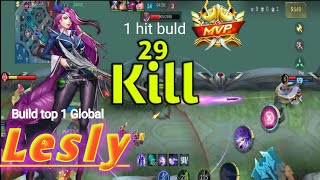 MLB b lesley one shot build 29 kill MVP gameplay [upl. by Donohue]