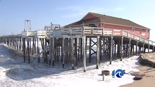 Rodanthe Pier slips into the surf [upl. by Aicia]