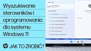 Wyszukiwanie sterowników i oprogramowania dla Windows 11  Obsługa komputerów HP  HP Support [upl. by Cherey]