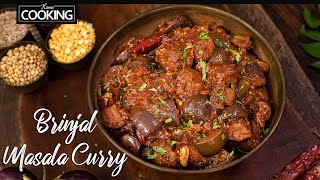 Brinjal Masala Curry Recipe  Eggplant Curry  Brinjal Recipe HomeCookingShow [upl. by Arabelle]