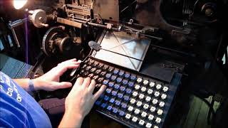 The Linotype in Action [upl. by Fokos]