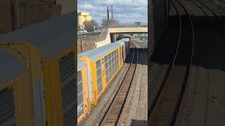 Norfolk Southern 11N Goes Under Two Bridges In Hershey Pa 11212024 Auto Racks [upl. by Oniluap]