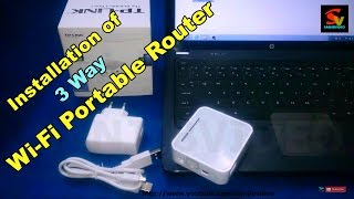 How to Connect amp Configure a Wireless Router  TPLINK TLMR3020 amp ALL  Wifi [upl. by Yenar]