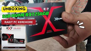 UNBOXING SSD M2 NVMe Murah RX7 256GB FF2280  REKOMENDASI SSD PC GAMING [upl. by Schaffer]