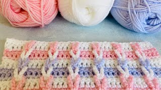 How to Crochet Jacob’s ladder stitch [upl. by Estel]