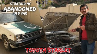 Starting my abandoned TOYOTA STARLET KP60😮 [upl. by Fabrienne]