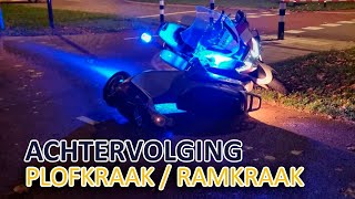 Politie  Achtervolging verdachten heterdaad ramkraakplofkraak  Utrecht Stad [upl. by Ggerg181]