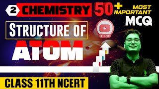 Most important objective questions  chemistry class 11th  chapter 2  structure of atom [upl. by Hnil]