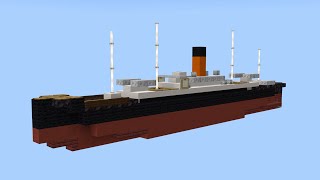 Minecraft RMS Carpathia  15 Scale Luxury Ocean Liner Tutorial [upl. by Palm735]