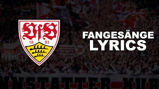 VFB STUTTGART  FANGESÄNGE Lyrics [upl. by Clower]