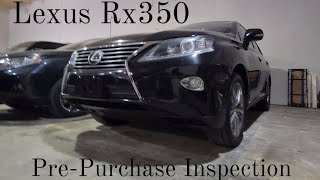 Lexus Rx350 PrePurchase Inspection  Buying A Used Car  HerbzAutoCare [upl. by Bohrer]