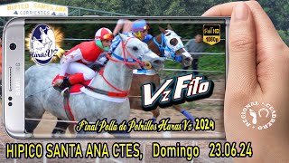 VZ FITOFinal Polla de potrillos Haras Vz 2024 Hipico Santa Ana Ctes 230624 [upl. by Retsae]