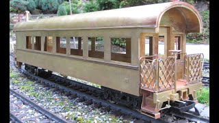 White Pass Cars scatchbuilt GGauge Models all brass [upl. by Kolva]