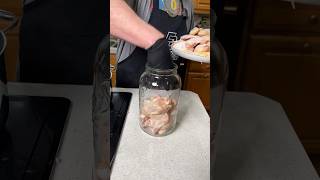 Spicy chicken wings im a jar recipe shorts [upl. by Ardnek544]