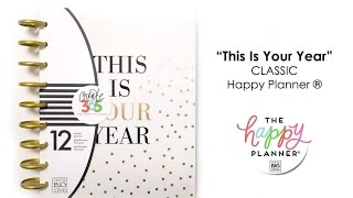 ‘This Is Your Year’ Happy Planner™ Preview  CLASSIC [upl. by Magdalena]