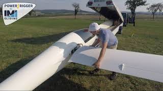 IMIGliding POWERRIGGER in use with Ventus c remote controlled electric One Man Rigging System [upl. by Aim537]