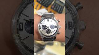 Timex Marlin quartz chronograph white dial watch timex budgetwatch watch [upl. by Namrehs]