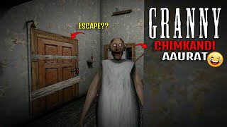 I TRY TO ESCAPE THE MAIN GATE OF GRANNYS HOUSE  HORROR GAMEPLAY [upl. by Burgener]