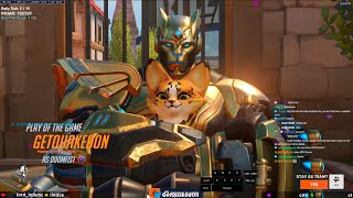 GETQUAKEDON  POTG  DOOMFIST GAMEPLAY  OVERWATCH 2 SEASON 12 [upl. by Wsan]