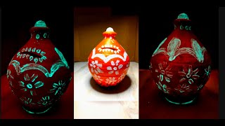 Viral Gullak Painting Craft  Glow In The Dark Paint gullak paintingcraft glowinthedark viral [upl. by Iror]